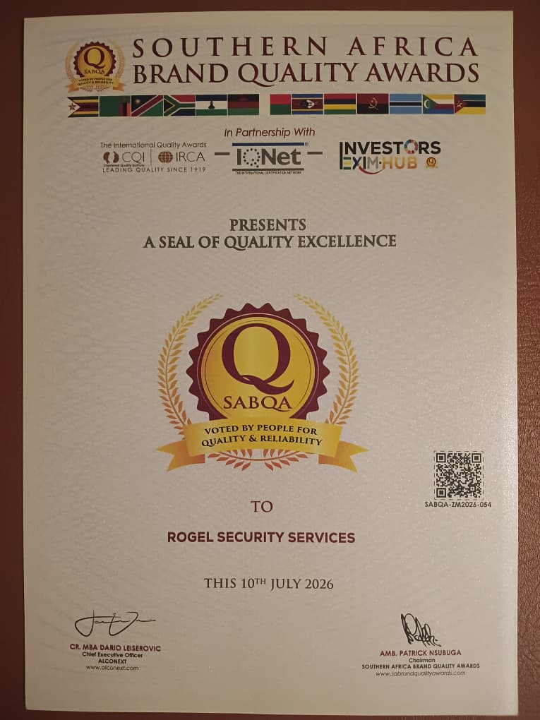 Rogel Security Services Awarded the 2026 SABQA Seal of Quality Excellence